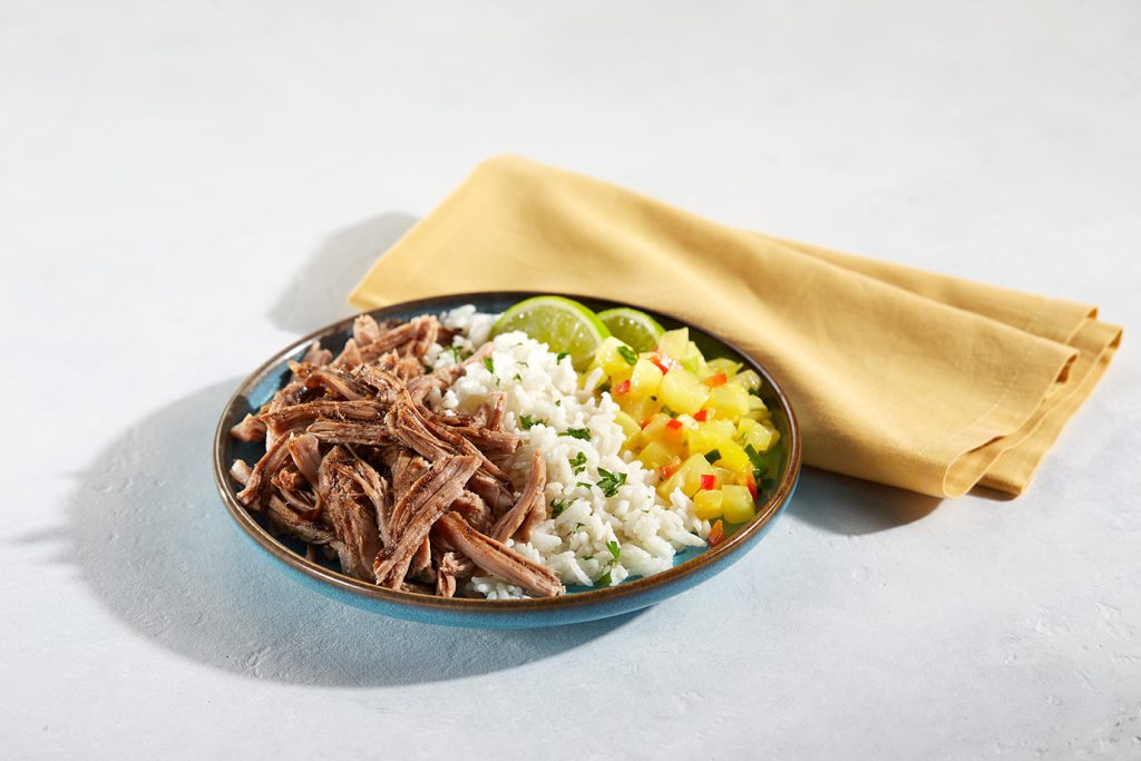 Jerk Turkey with Coconut Rice